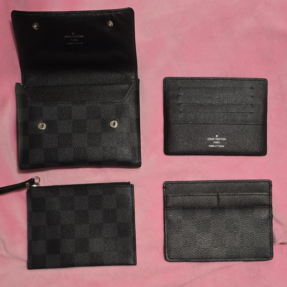 Louis Vuitton Black Wallet Set